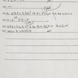 Eastern questionnaire, answ...