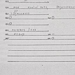 Eastern questionnaire, answ...