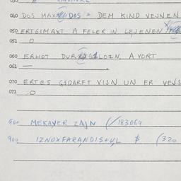 Eastern questionnaire, answ...