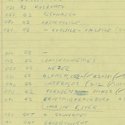 Eastern questionnaire, answ...