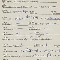 Western questionnaire, answ...