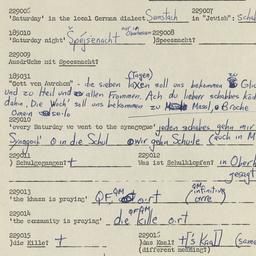 Western questionnaire, answ...