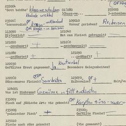 Western questionnaire, answ...