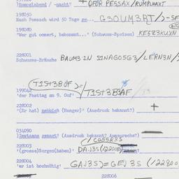 Western questionnaire, answ...