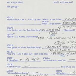 Western questionnaire, answ...