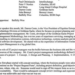 Minutes, 2001-04-09. Organi...