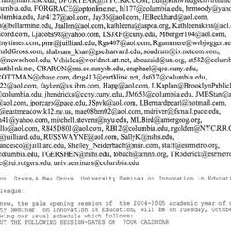 Announcements, 2004-10-05. ...