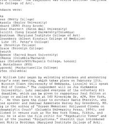 Minutes, 2004-01-22. Cinema...