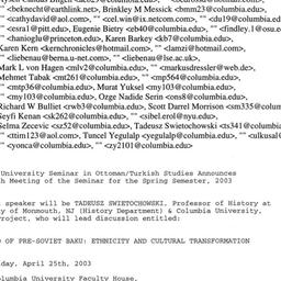 Announcements, 2003-04-14. ...