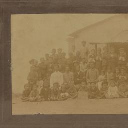 Gathering of Tibetan men wi...