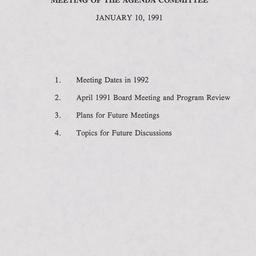 Agenda Committee