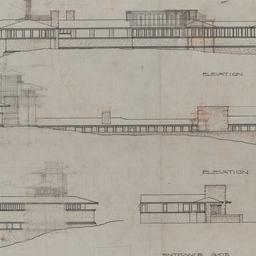 Cottage, stable elevations