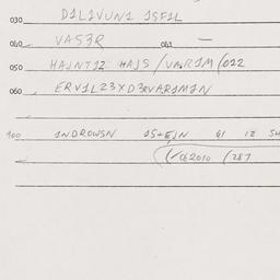 Eastern questionnaire, answ...