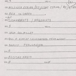 Eastern questionnaire, answ...