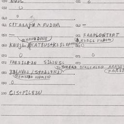 Eastern questionnaire, answ...