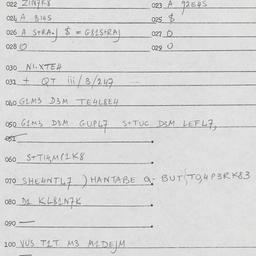Eastern questionnaire, answ...