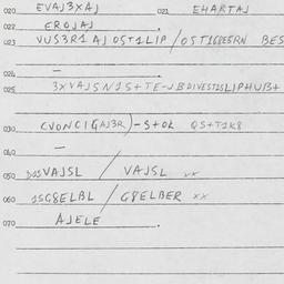 Eastern questionnaire, answ...