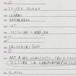 Eastern questionnaire, answ...