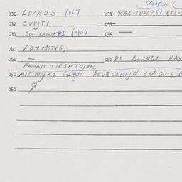 Eastern questionnaire, answ...