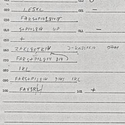 Eastern questionnaire, answ...