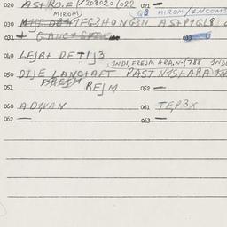 Eastern questionnaire, answ...