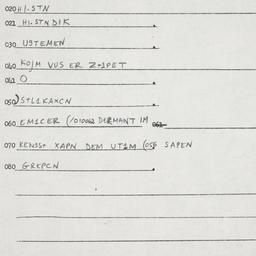 Eastern questionnaire, answ...