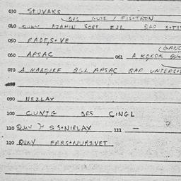 Eastern questionnaire, answ...