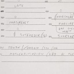Eastern questionnaire, answ...