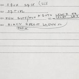 Eastern questionnaire, answ...
