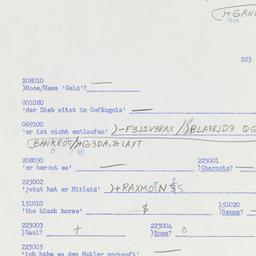 Western questionnaire, answ...