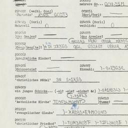 Western questionnaire, answ...