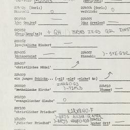 Western questionnaire, answ...