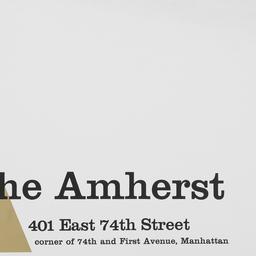 The Amherst, 401 E. 74 Street