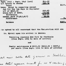 Itemized travel expenses fo...