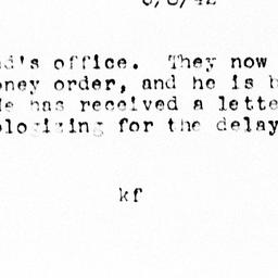 Note from Katherine Ford to...