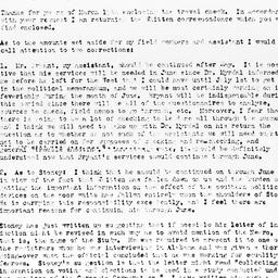 Letter from Ralph J. Bunche...