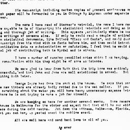 Letter from Frank Ross to S...