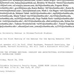 Announcements, 2004-03-26. ...