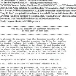 Announcements, 2002-10-30. ...