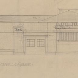 Garage, pergola elevation