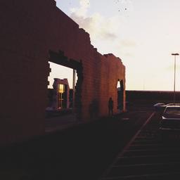 Exterior view, between laye...