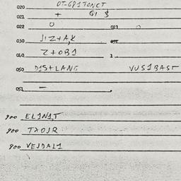 Eastern questionnaire, answ...