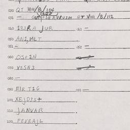 Eastern questionnaire, answ...