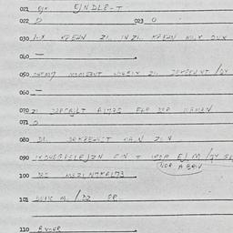 Eastern questionnaire, answ...