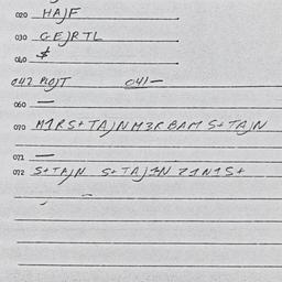 Eastern questionnaire, answ...