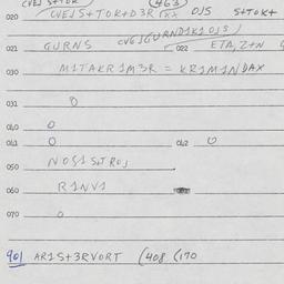 Eastern questionnaire, answ...