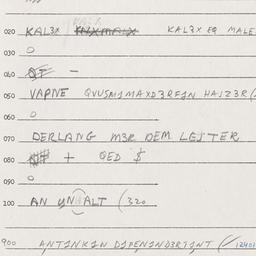 Eastern questionnaire, answ...