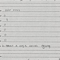 Eastern questionnaire, answ...