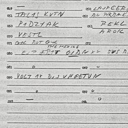 Eastern questionnaire, answ...
