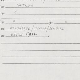 Eastern questionnaire, answ...